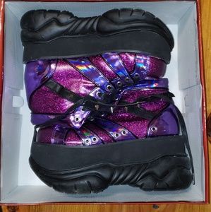 Demonia Planet Neptunez UV Platform Sneakers
